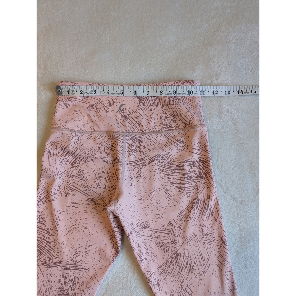 Zyia Activewear Leggings High Waisted Athletic Pants Pink Pattern Size XS - Picture 7 of 10